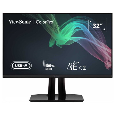 ViewSonic VP3256-4K ColorPro 32" 4K UHD Pantone Validated 100% sRGB & Factory Pre-Calibrated Monitor